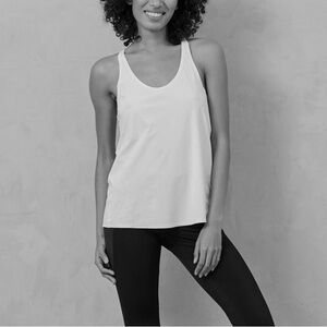 ADAY Dream Harder Racerback Tank, ‘Cloud’ off-white, size XS